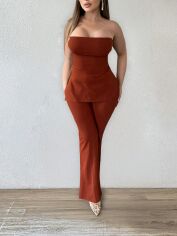 Акція на Костюм жіночий SHEIN GD-00152847 XL Теракотовий від Rozetka