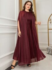 Акція на Костюм жіночий SHEIN GD-00139955 4XL Бордовий від Rozetka
