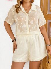 Акція на Костюм жіночий SHEIN GD-00135803 XL Молочний від Rozetka