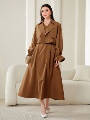 Акція на Костюм жіночий SHEIN GD-00130677 L Коричневий від Rozetka