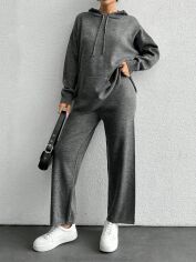 Акція на Костюм жіночий SHEIN GD-00158558 One Size Темно-сірий від Rozetka