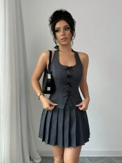 Акція на Костюм жіночий SHEIN GD-00133609 L Темно-сірий від Rozetka