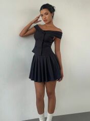 Акція на Костюм жіночий SHEIN GD-00133742 XS Темно-сірий від Rozetka