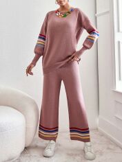 Акція на Костюм жіночий SHEIN GD-00148414 One Size Світло-рожевий від Rozetka