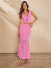 Акція на Костюм жіночий SHEIN GD-00124010 L Світло-рожевий від Rozetka