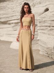 Акція на Костюм жіночий SHEIN GD-00152134 XL Світло-бежевий від Rozetka