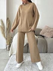 Акція на Костюм жіночий SHEIN GD-00156543 One Size Пісочний від Rozetka
