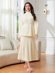 Акція на Костюм жіночий SHEIN GD-00124473 S Молочний від Rozetka
