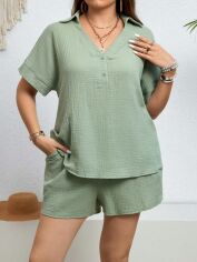 Акція на Костюм жіночий SHEIN GD-00138508 2XL Світло-зелений від Rozetka