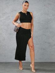 Акція на Костюм жіночий SHEIN GD-00124381 XS Чорний від Rozetka