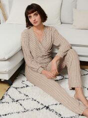 Акція на Костюм жіночий SHEIN GD-00149499 S Світло-бежевий від Rozetka