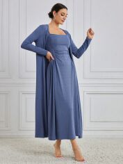 Акція на Костюм жіночий SHEIN GD-00146291 M Сіро-синій від Rozetka