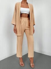 Акція на Костюм жіночий SHEIN GD-00108477 S Світло-бежевий від Rozetka