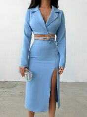 Акція на Костюм жіночий SHEIN GD-00115817 L Блакитний від Rozetka
