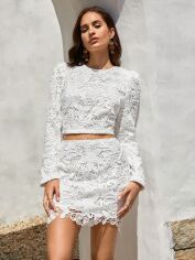 Акція на Костюм жіночий SHEIN GD-00124203 M Білий від Rozetka