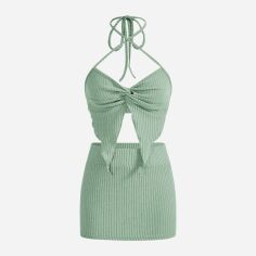 Акція на Костюм жіночий SHEIN GD-00123953 S Світло-зелений від Rozetka