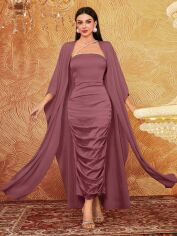 Акція на Костюм жіночий SHEIN GD-00152329 XL Рожево-коричневий від Rozetka