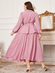 Акція на Костюм жіночий SHEIN GD-00138250 2XL Світло-рожевий від Rozetka