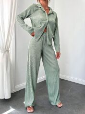 Акція на Костюм жіночий SHEIN GD-00149096 S Світло-зелений від Rozetka