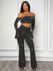Акція на Костюм жіночий SHEIN GD-00149216 S Чорний від Rozetka