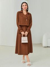 Акція на Костюм жіночий SHEIN GD-00124178 L Коричневий від Rozetka