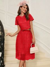 Акція на Костюм жіночий SHEIN GD-00123977 L Червоний від Rozetka