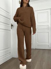 Акція на Костюм жіночий SHEIN GD-00156568 S Коричневий від Rozetka