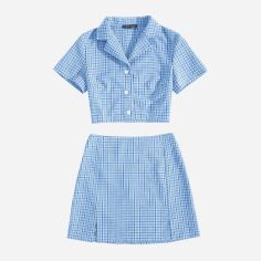 Акція на Костюм жіночий SHEIN GD-00146602 M Блакитний від Rozetka