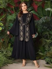 Акція на Костюм жіночий SHEIN GD-00124555 4XL Чорний від Rozetka