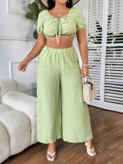Акція на Костюм жіночий SHEIN GD-00137232 XL Салатовий від Rozetka