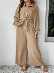 Акція на Костюм жіночий SHEIN GD-00130842 3XL Бежевий від Rozetka