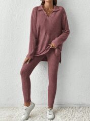 Акція на Костюм жіночий SHEIN GD-00153530 XS Рожево-коричневий від Rozetka