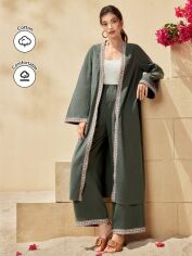 Акція на Костюм жіночий SHEIN GD-00146401 M Сіро-зелений від Rozetka