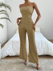 Акція на Костюм жіночий SHEIN GD-00143959 L Бежевий від Rozetka
