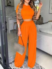 Акція на Костюм жіночий SHEIN GD-00123876 2XL Помаранчевий від Rozetka