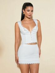 Акція на Костюм жіночий SHEIN GD-00124426 L Білий від Rozetka
