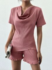Акція на Костюм жіночий SHEIN GD-00154074 2XL Рожевий від Rozetka