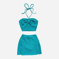 Акція на Костюм жіночий SHEIN GD-00147002 M Бірюзовий від Rozetka