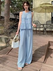 Акція на Костюм жіночий SHEIN GD-00150451 S Блакитний від Rozetka