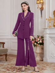 Акція на Костюм жіночий SHEIN GD-00115808 L Фіолетовий від Rozetka