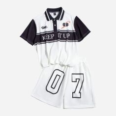 Акція на Костюм жіночий SHEIN GD-00143682 L Чорний з білим від Rozetka