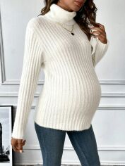 Акція на Светр для вагітних жіночий SHEIN GD-00149324 S Білий від Rozetka