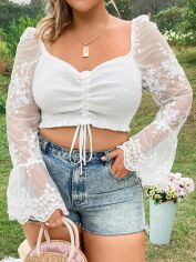 Акція на Топ жіночий SHEIN GD-00161023 XL Білий від Rozetka