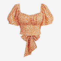 Акція на Топ жіночий SHEIN GD-00138262 2XL Помаранчевий від Rozetka
