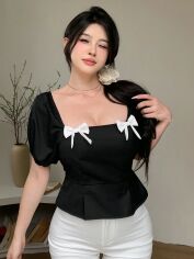 Акція на Топ жіночий SHEIN GD-00152562 XL Чорний від Rozetka