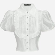Акція на Топ жіночий SHEIN GD-00150795 XS Білий від Rozetka