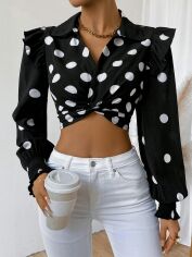 Акція на Топ жіночий SHEIN GD-00156066 XL Чорний від Rozetka