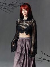 Акція на Топ жіночий SHEIN GD-00142195 L Чорний від Rozetka