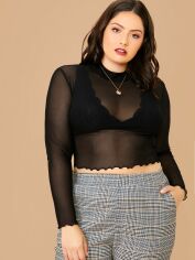 Акція на Топ жіночий SHEIN GD-00135544 XL Чорний від Rozetka