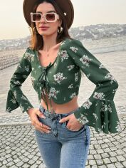 Акція на Топ жіночий SHEIN GD-00145617 M Хакі від Rozetka